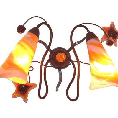 lampara de techo de vidrio soplado.