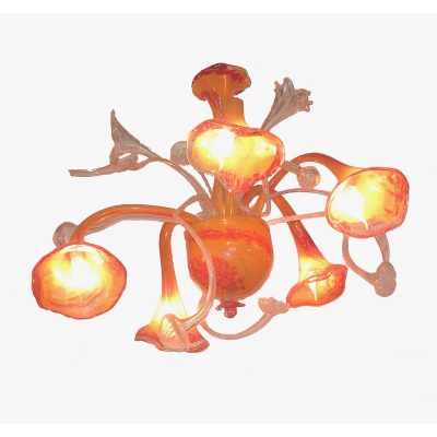 lampara de techo de vidrio soplado.